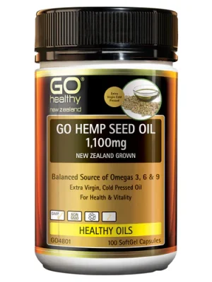 GO Hemp Seed Oil 1100mg 100s