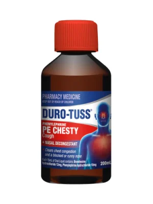 Duro-Tuss PE Chesty Cough Medicine & Nasal Decongestant 200ml