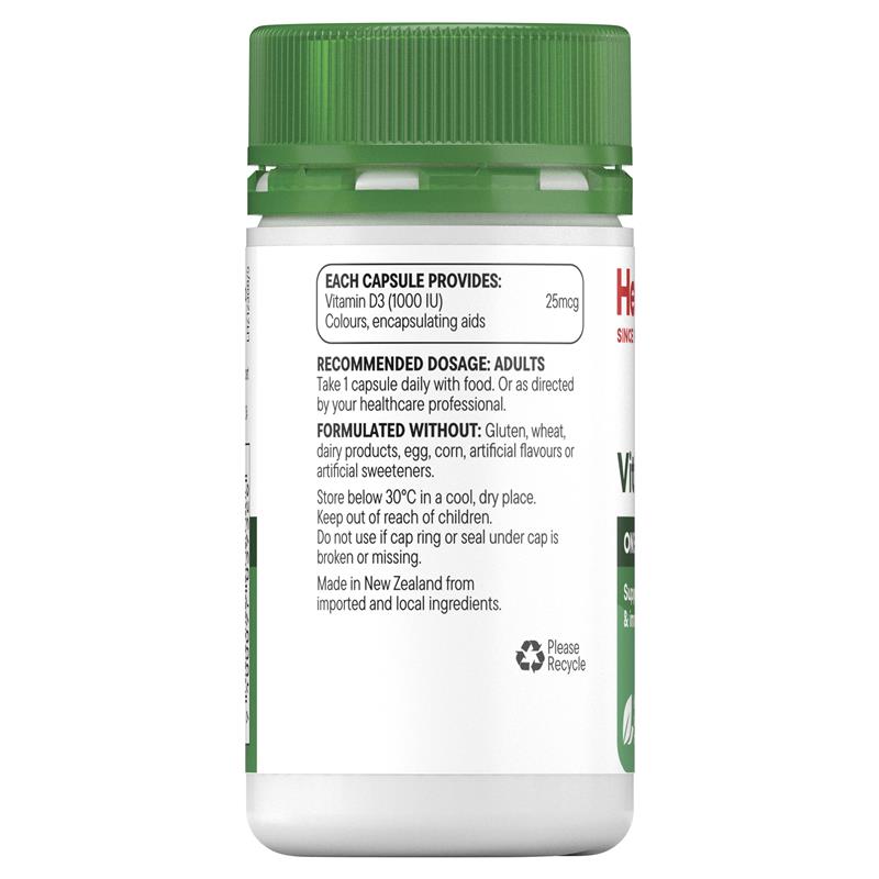 Healtheries Vit D 1000 IU 60 Capsules - Image 2