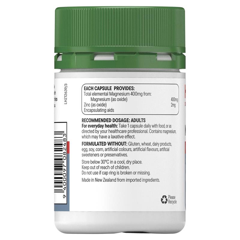 Healtheries Magnesium 400mg High Strength One-A-Day 60 Capsules - Image 2
