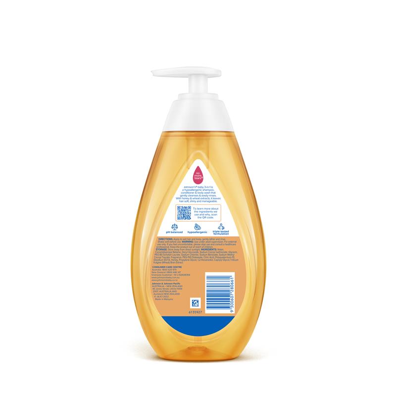 Johnson's Baby Conditioning Shampoo 500ml - Image 2