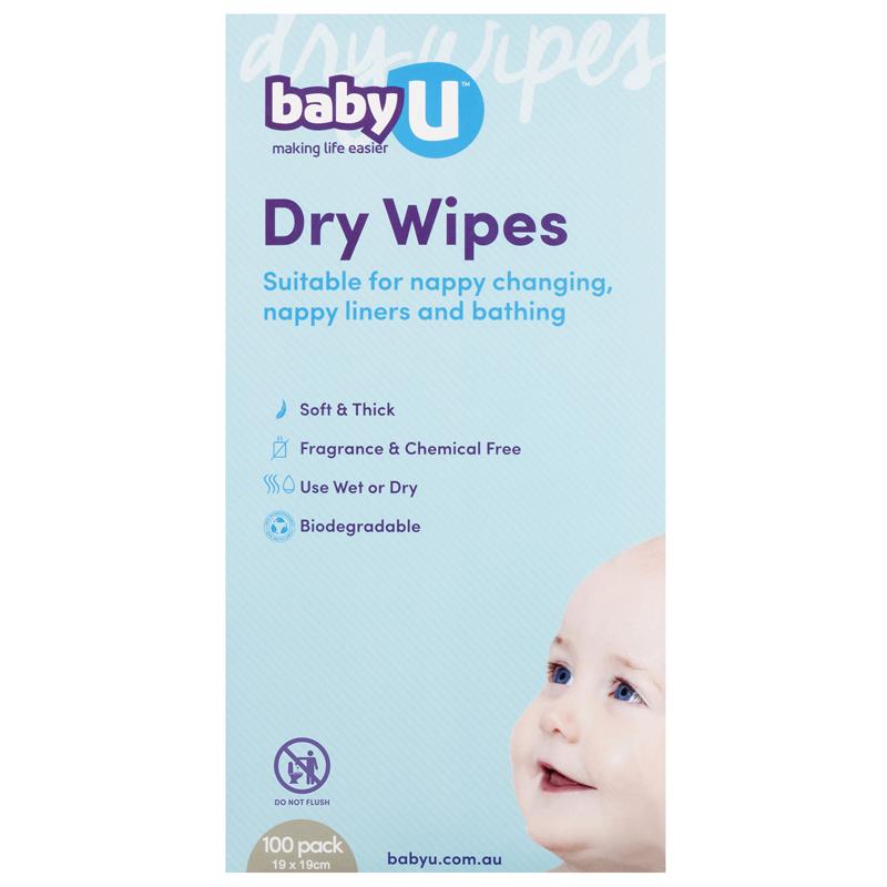 Baby U Dry Wipes 100 Pack - Image 3