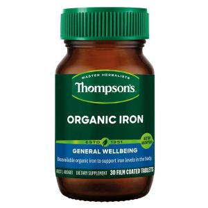 Thompson’s Organic Iron 30 Tablets