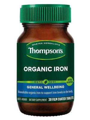 Thompson’s Organic Iron 30 Tablets