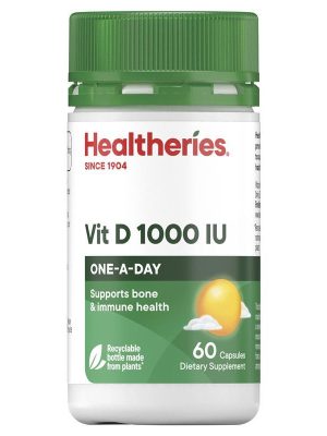 Healtheries Vit D 1000 IU 60 Capsules