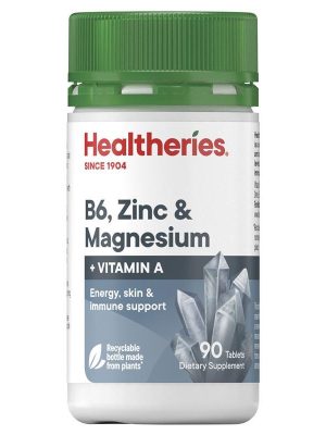 Healtheries B6 Zinc & Magnesium with Vitamin A 90 Tablets
