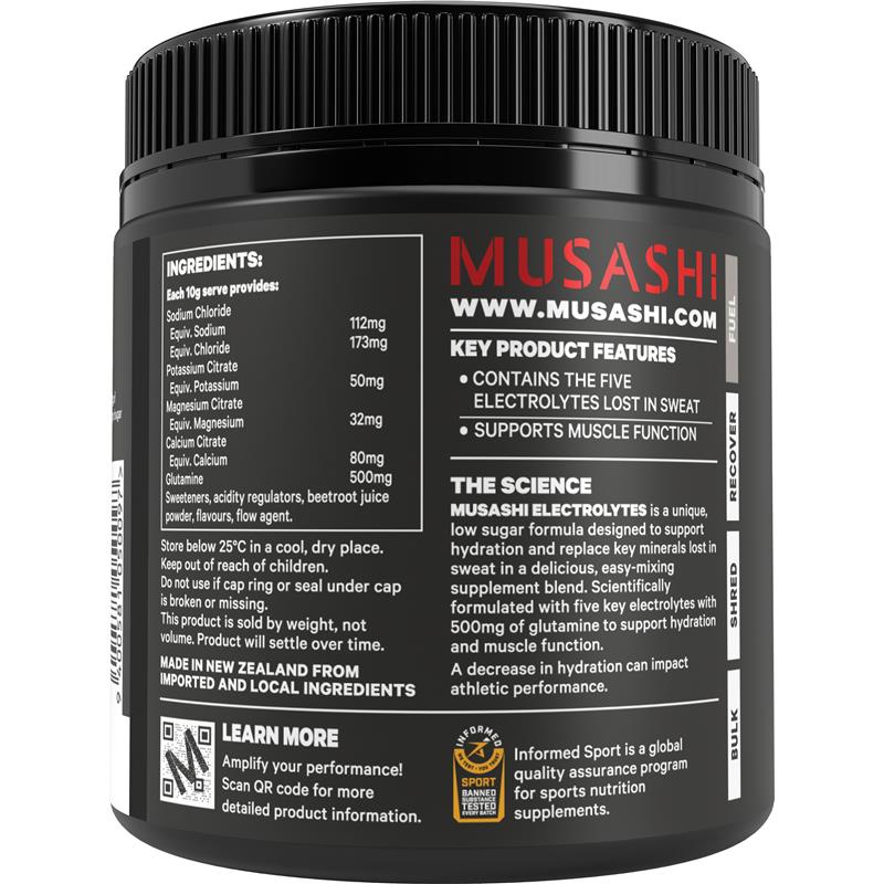 Musashi Electrolytes Watermelon 300g - Image 2