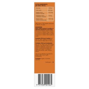 Hydralyte Electrolyte Effervescent Orange 20 Tablets