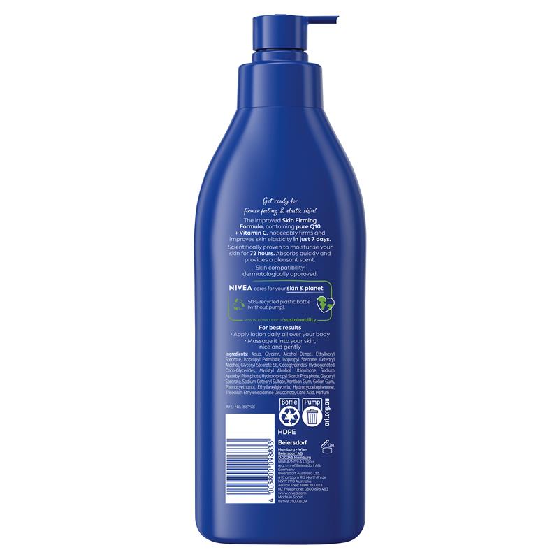 Nivea Body Firming Lotion Q10 Plus Vitamin C Dry Skin 400ml - Image 2