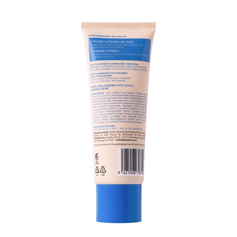 Essano Hydration+ Daily Facial Moisturiser With Rosehip & Hyaluronic Acid Tube 100ml - Image 2