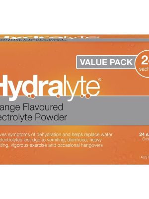 Hydralyte Electrolyte Orange Value Pack 4.9g x 24 Sachets