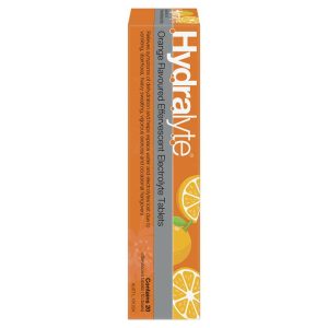Hydralyte Electrolyte Effervescent Orange 20 Tablets
